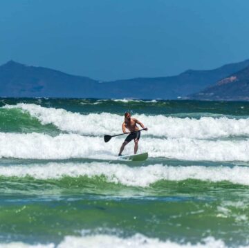 Stand-up paddle boarding in Baja California Sur, Mexico